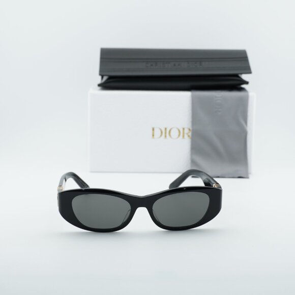 Dior 30MONTAIGNE S9U 10A0 Oval Sunglasses - Black/Grey
